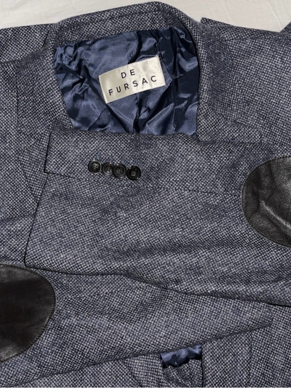 Fursac Wool tweed charcoal Gray Blazer - Picture 15 of 15